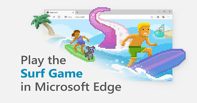 How to play new surfing offline game on Microsoft Edge