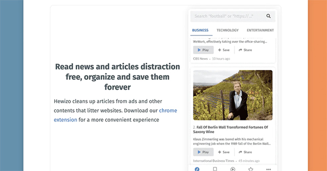 How to Read Newspapers on Chrome with Hewizo