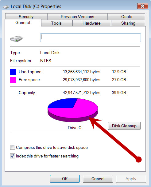 Prompt: How to Reduce Shadow Copy on Windows Vista