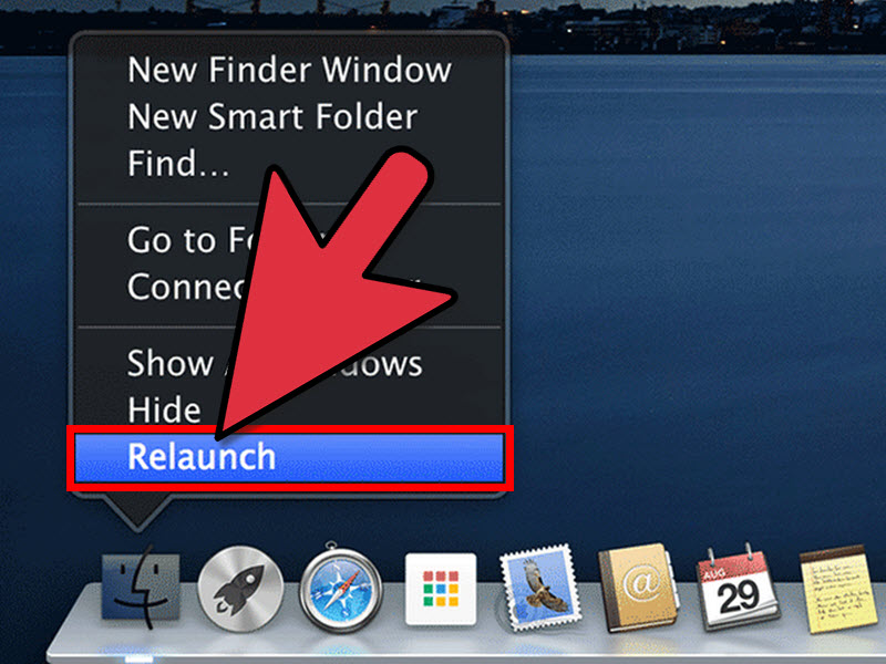 How to Relaunch Finder on a Mac
