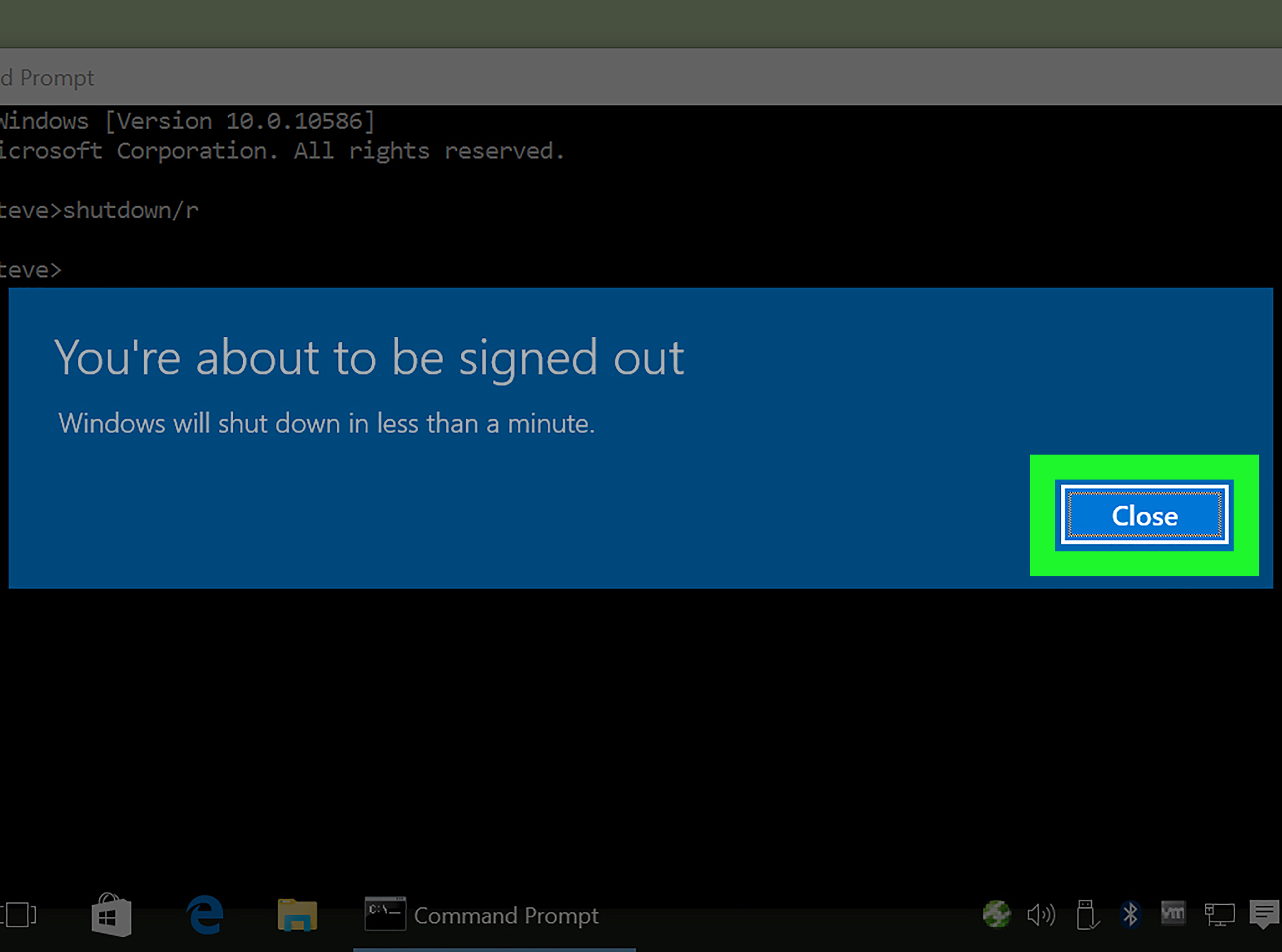 Click: How to Restart Windows 10