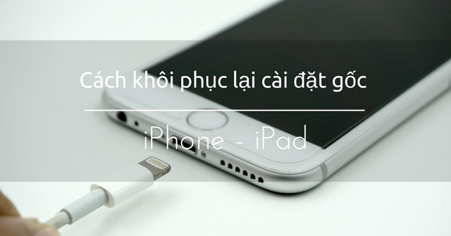 How to Restore Original Settings Reset iPhone