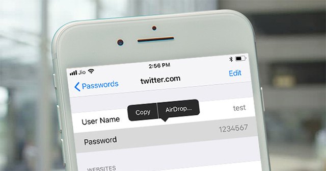 How to Share Passwords on iPhone / iPad with Airdrop