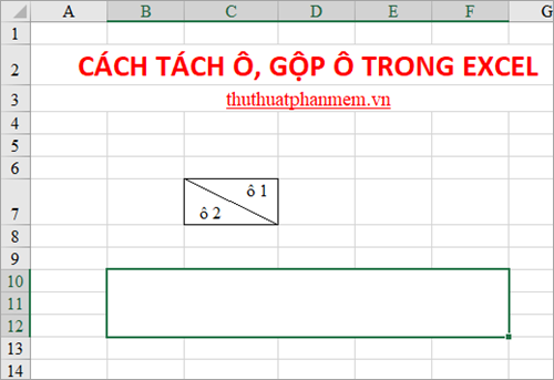 How to Split Cells, Combine Cells in Excel