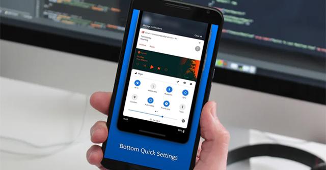 How to Use Bottom Quick Settings to Change the Location to Open