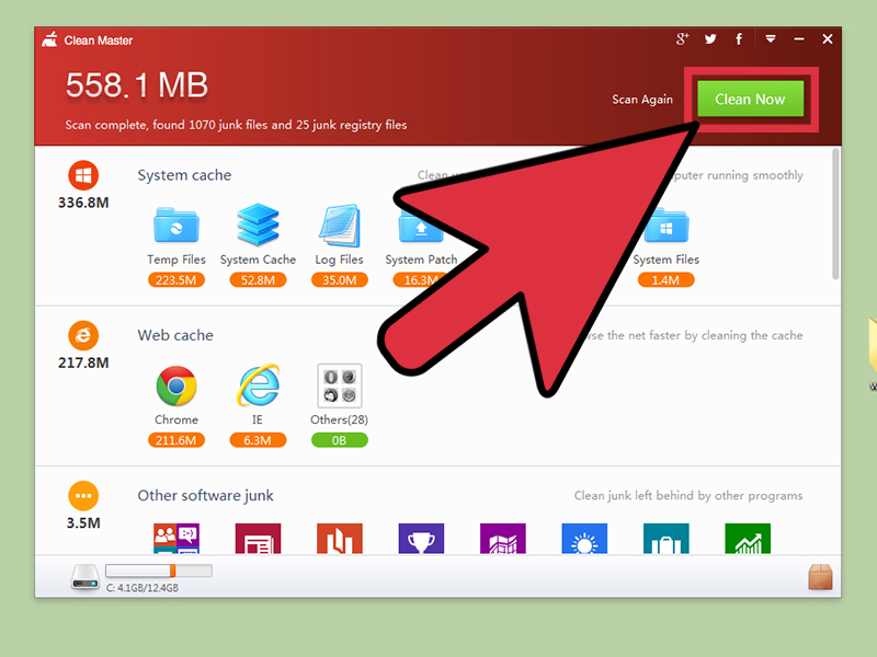 Files: How to Use Clean Master for Windows