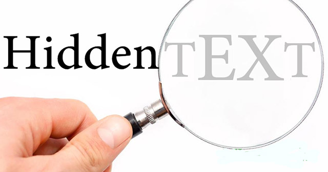 How to Use Hidden Text in a Word Document