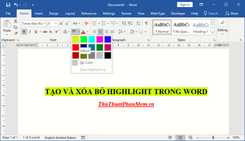 How To Use Highlight In Word Create And Delete Highlight In Word