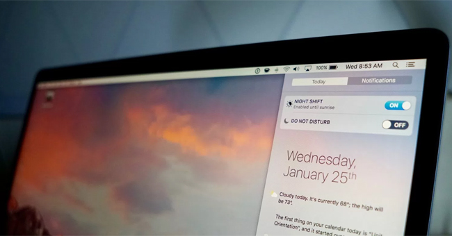 How to Use the New Night Shift Feature on macOS Sierra 10. 12. 4