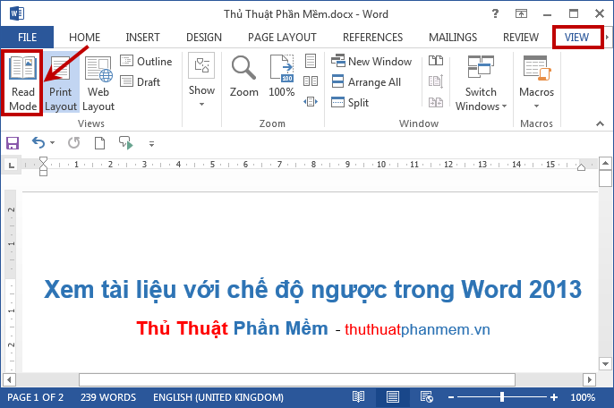 where is draft view in word 2013