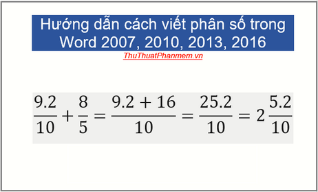 how to type fractions in microsoft word 2000