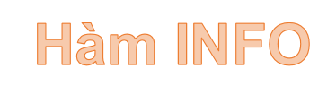How to Use the INFO Function in Excel