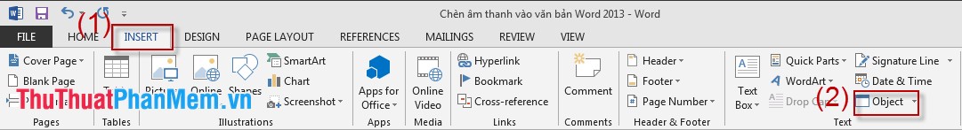 Insert Audio Into Word Documents