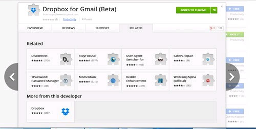 Insert Dropbox Data Directly into Gmail
