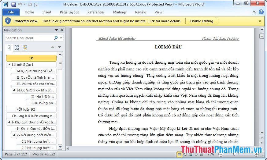 How to Creating a Table of Contents Automatically in Word