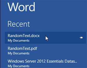 Instructions for Deleting the Recently Opened File List in Word 2013