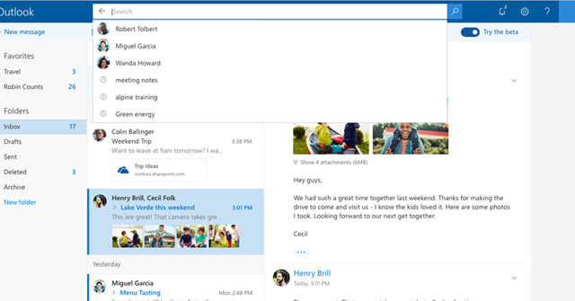 Instructions for Using Gmail Shortcuts in Outlook Web Apps