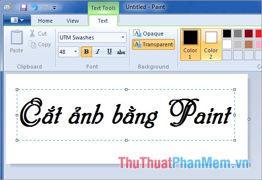 Instructions on How to Crop Photos with Paint