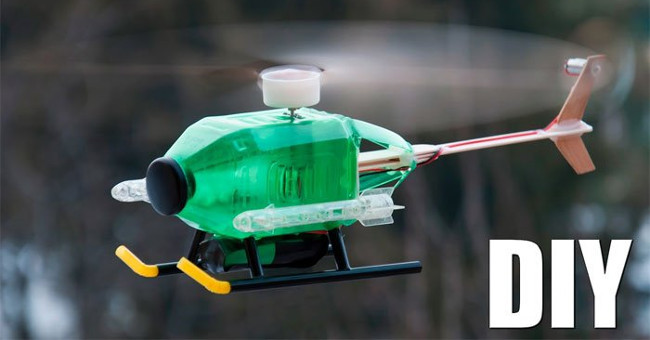 Instructions on How to Make a Helicopter Model from a Very Simple