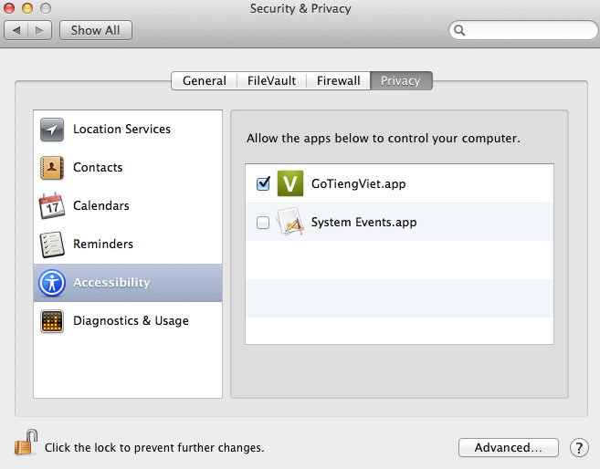How to Activate GoTiengViet on OS X Mavericks