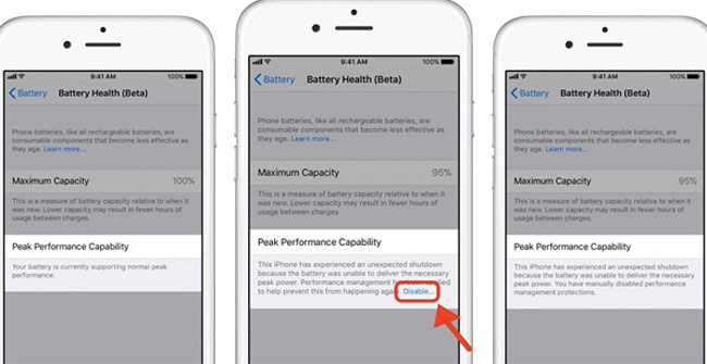 How to Turn Off 'Feature' Slow When Bottle Battery for iPhone Runs