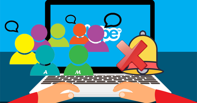 Instructions to Turn Off Notifications, Hide Chat Groups Skype