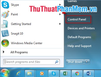 Instructions to Turn Off the Automatic Update Mode on Windows 7