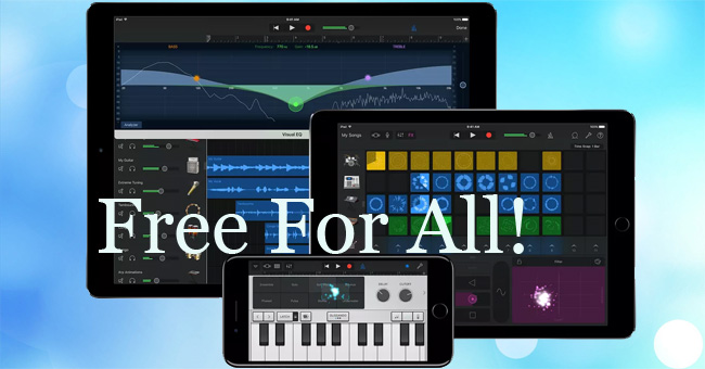 Invite the Application of IMovie, Numbers, Keynotes, Pages, GarageBand Free for macOS, iOS