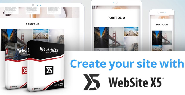 Invite to Download Website X5 Start 15, Website Creation Tool for $