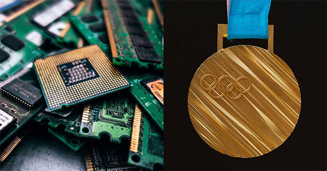 Japan Officially Succeeded in Creating the 2020 Olympic Medal from Recycled Technology Equipment