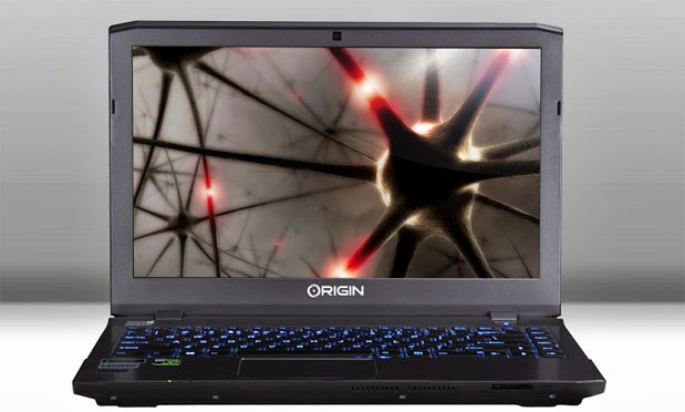 Laptop Playing New PC Game from Origin PC