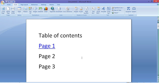 Lesson 20: Working with Hyperlinks: Word 2007