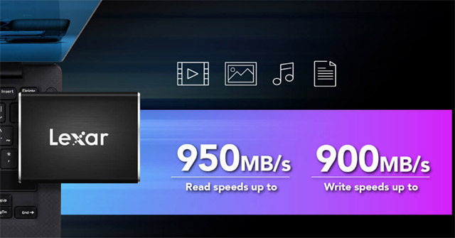 Lexar's New SL100 Pro Portable SSD Has a Read Speed of 950MB/s - Recording 900 MB/s