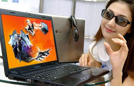 LG Presents the 3D Laptop Near full-HD Screen