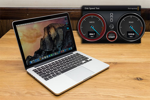MacBook Pro 13 'Retina: Measuring File Recording Speed