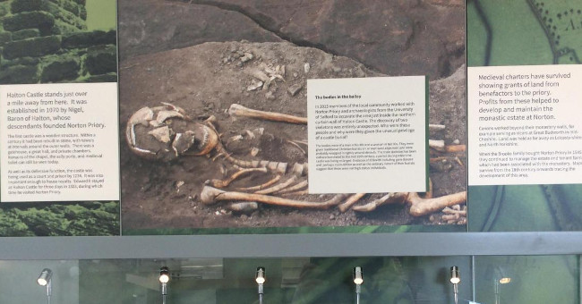 Medieval Skeletons Found at Halton Castle Were First Displayed