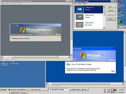 Microsoft Home Practice Network with Virtualization Technology