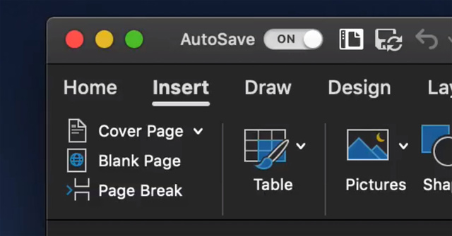 Microsoft Office Supports Dark Background Mode on macOS Mojave