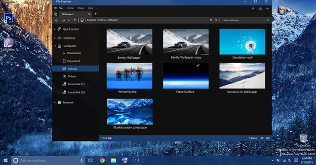 Microsoft Will Release the Dark Theme on File Explorer