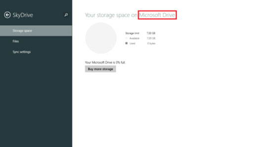 Microsoft Will Rename the Skydrive Service to Microsoft Drive in