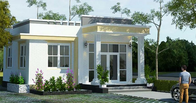 Model House with 4 Nice Flat Roofs