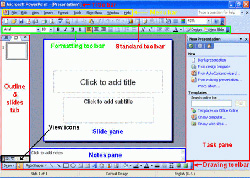 the format of presentation created in ms powerpoint 2003