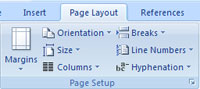 MS Word - Lesson 11: Format the Page: Microsoft Word 2007