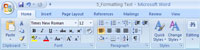 MS Word - Lesson 5: Format the Text: Microsoft Word 2007