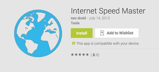 Network Acceleration on Android with Internet Speed Master