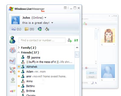 Users: New Feature of Windows Live Messenger 9.0