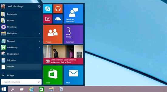 Personalize the Start Menu of Windows 10