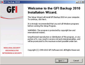 Product Evaluation: GFI Backup 2010 Business Edition