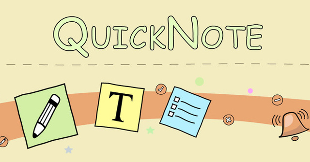 Quick Sharing of Text with Quicknote