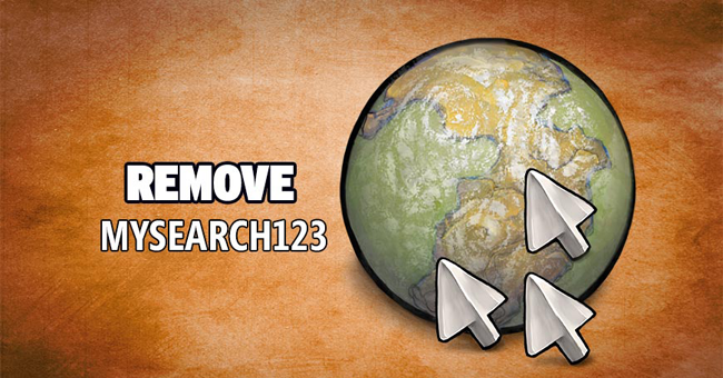 Rooted Mysearch123. Com on Chrome, Firefox and Internet Explorer